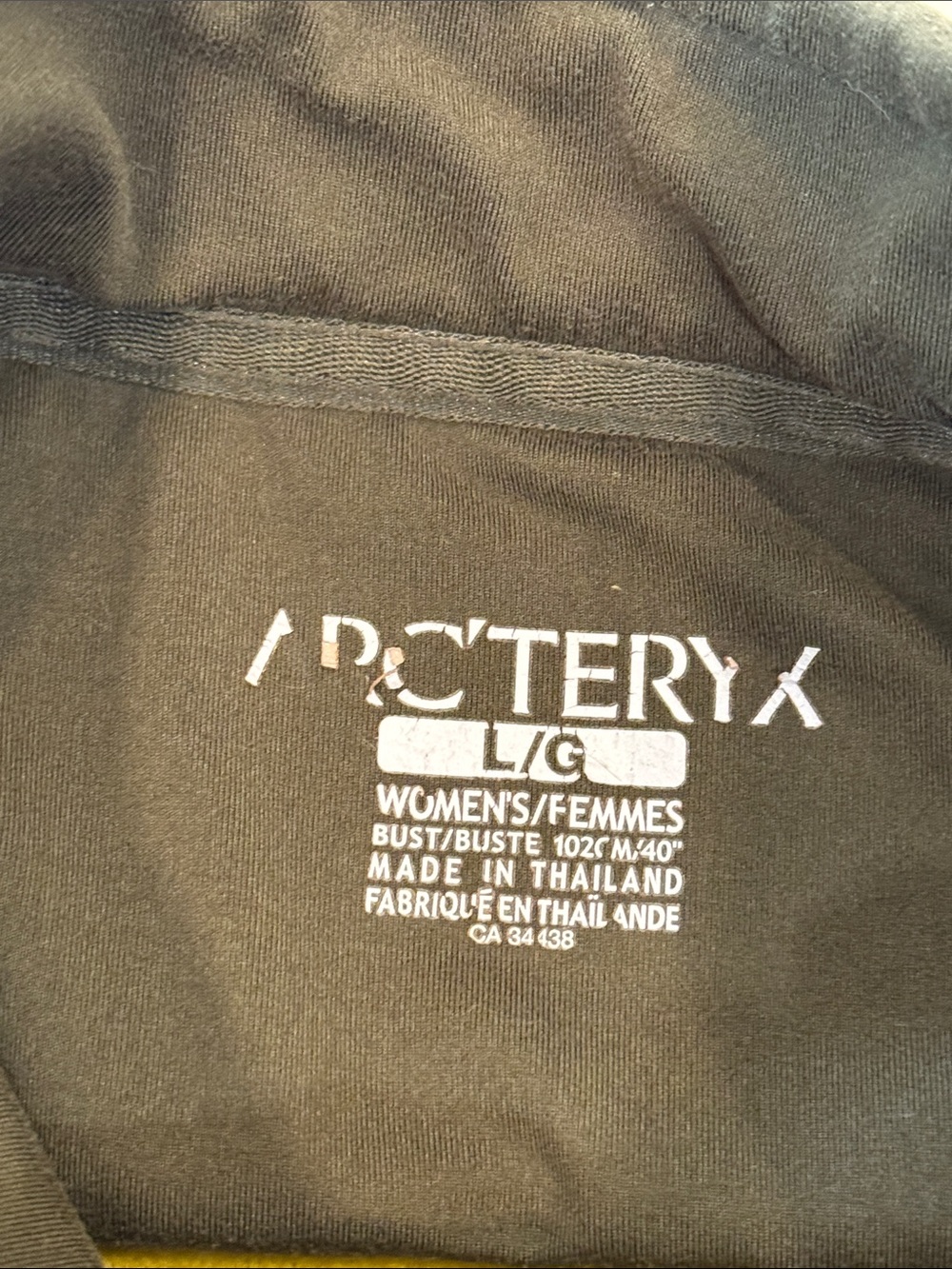 Arc'teryx large wm’s Yellow-khaki Green Full-Zip Fleece Jacket - Picture 5 of 16